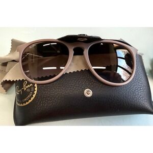 Ray-Ban Erika Sunglasses 54-18-145 | Nude Blush Frame Brown Lenses | NWO